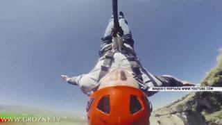 В Чечне совершен первый экстремальный прыжок на дно Аргунского ущелья