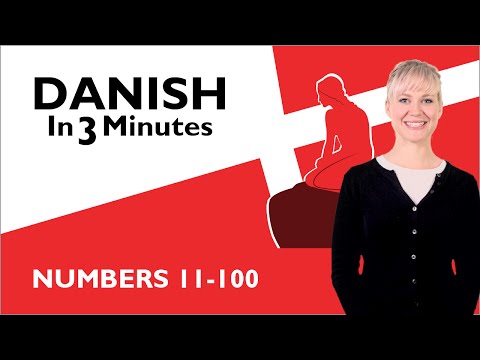 Learn Danish - Numbers 11-100