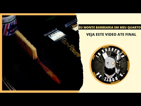 Como Montei Meu Mini Barbearia No Meu Quarto