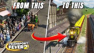 Goodbye Stagecoaches… We Finally Built PASSENGER Rail | Transport Fever 2 EP 8