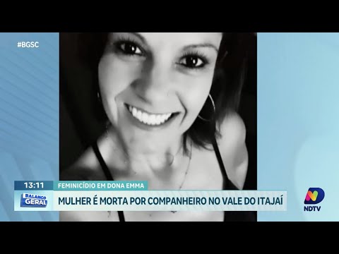 Mulher de 43 anos é vítima de feminicídio em Dona Emma, no Vale do Itajaí