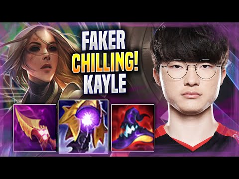 FAKER CHILLING WITH KAYLE! - T1 Faker Plays Kayle TOP vs Fiora! | Season 2022