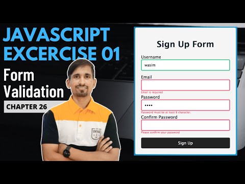 Javascript Excercise 01 Form Validation Web Development Tutorial For Beginners Chapter 26