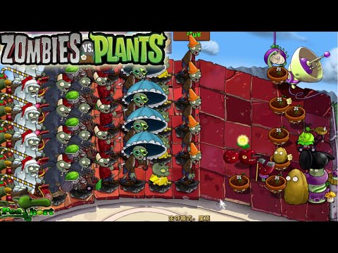 Zombies Vs Plants (ZvP) l Adventure ROOF Level 5-1 to 5-10 l Gameplay