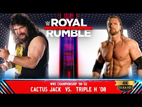 WWE 2K24 FULL MATCH: Triple H vs. Cactus Jack – WWE Title Street Fight: Royal Rumble 2000