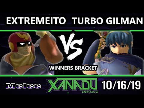 S@X 324 SSBM - extremeito (Captain Falcon) Vs. Turbo Gilman (Marth, Peach) Smash Melee Winners T. 24