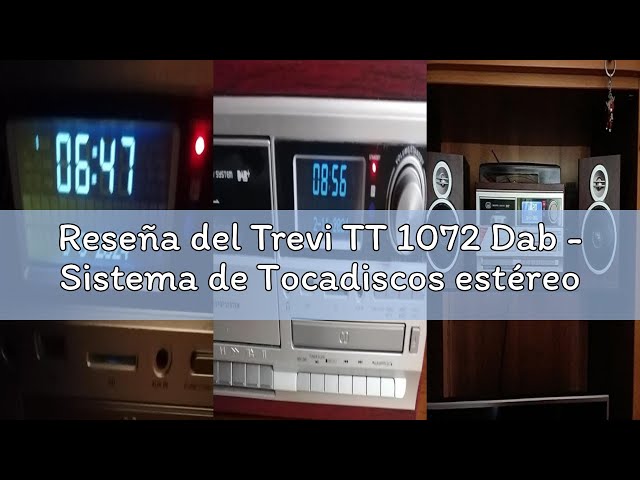 Vídeo relacionado con Trevi TT 1072 Dab - Sistema de Tocadiscos estéreo Bluetooth con Receptor Digital Dab/Dab+