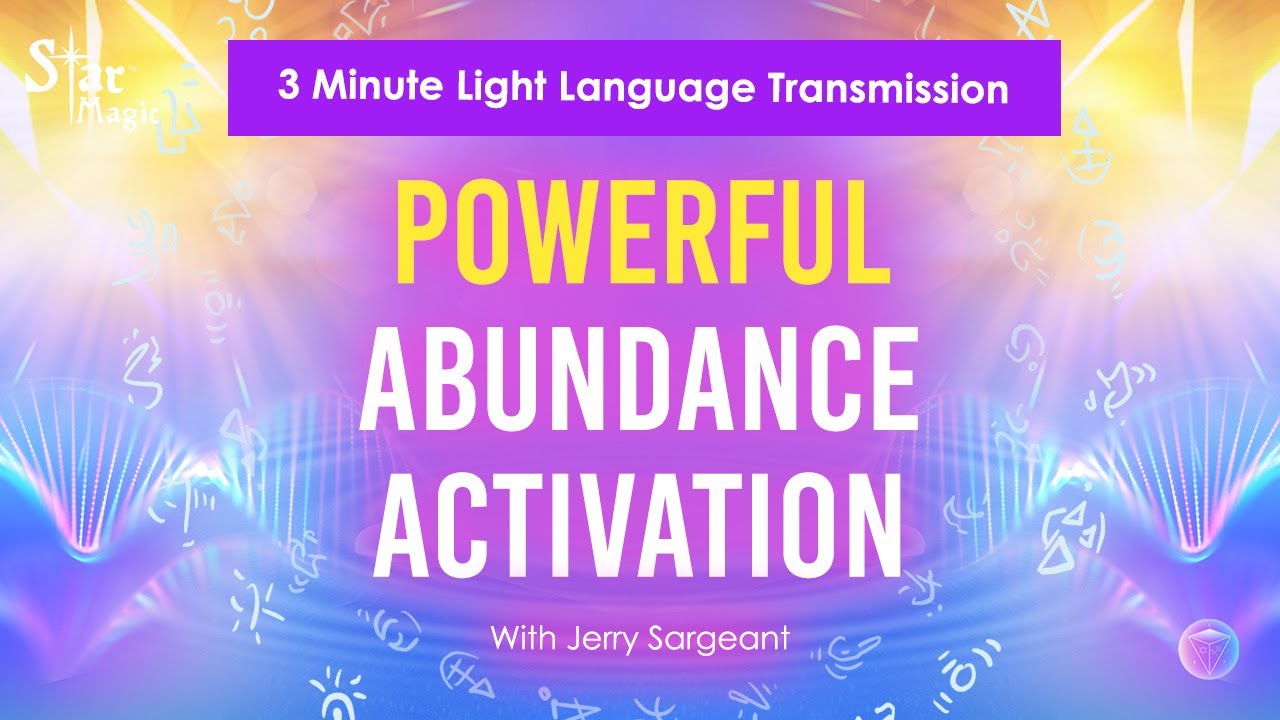 Powerful Abundance Activation | 3 Minute Light Language Transmission |
