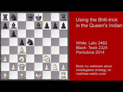 Applying the Bh6-trick in the Queen's Indian