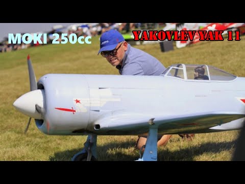 1:3.2 RC SCALE YAKOVLEV YAK 3 & YAK 11 WW2  FIGHTERS "RED STARS" DISPLAY AT BMFA NATIONALS - 2019