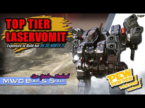 MWO Build & Skills : Top Tier Clan LaserVomit SunSpider