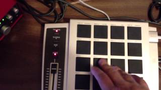 Video thumbnail for Akai MPD 16 test cubase 7.5 focusrite 18i8 by Thick Cut Ohio (The mobile Steak House)