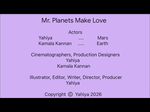 2026 short film directed by Yahiya "Mr. Planets Make Love" (gay-themed)