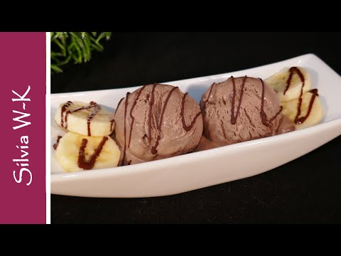 Chocolate ice cream / 4 ingredients / no eggs / no ice cream maker / chocolate ice cream