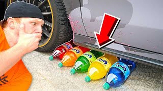 CRUSHING SODA WITH MY CAR! CRUNCHY, SOFT, SQUISHY AND MORE!