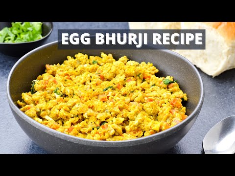 Egg Bhurji Recipe (Anda Bhurji)  //  Spicy Indian Scrambled Eggs // Easy Breakfast Recipe