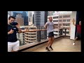 David Goggins 45 minute rooftop workout