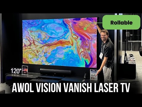 MASSIVE Floor Rising LASER 4K TV - ALL in ONE System DEMO - Awol Vanish Laser TV
