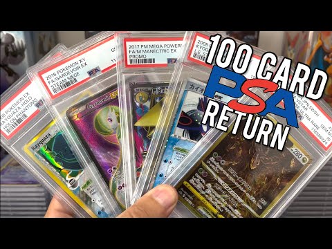 HUGE 100 Card Pokemon PSA Return! EX Series, XY, BW, and more!