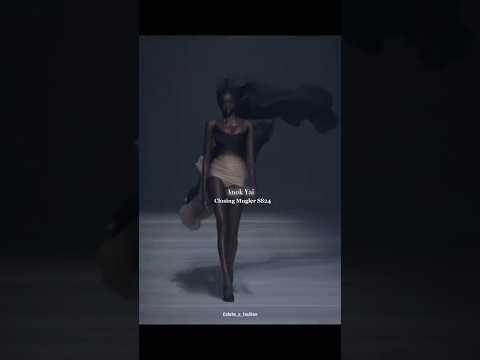 New✨Anok is like a gaming Character & She deserves the MOTY 🔥Anok Yai & Irina Shayk For Mugler SS24