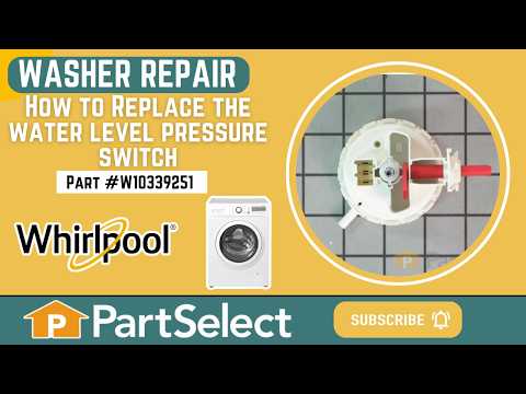 Whirlpool Washer Repair - How to Replace the Water Level Pressure Switch (Whirlpool Part #W10339251)