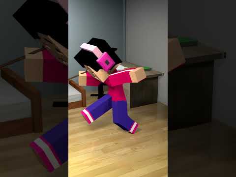 "Unbelievable: Player gets stuck in face in Minecraft! 😂" #shorts