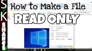 How to make a file read only in Windows10