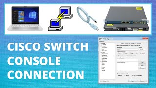 How to connect to Cisco Switch using Console Cable via PuTTY? (with English subtitles)