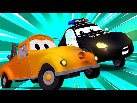 Tom der Abschleppwagen ist verschwunden   - Der Streifenwagen in Autopolis 🚓 🚒 Cartoons für Kind...