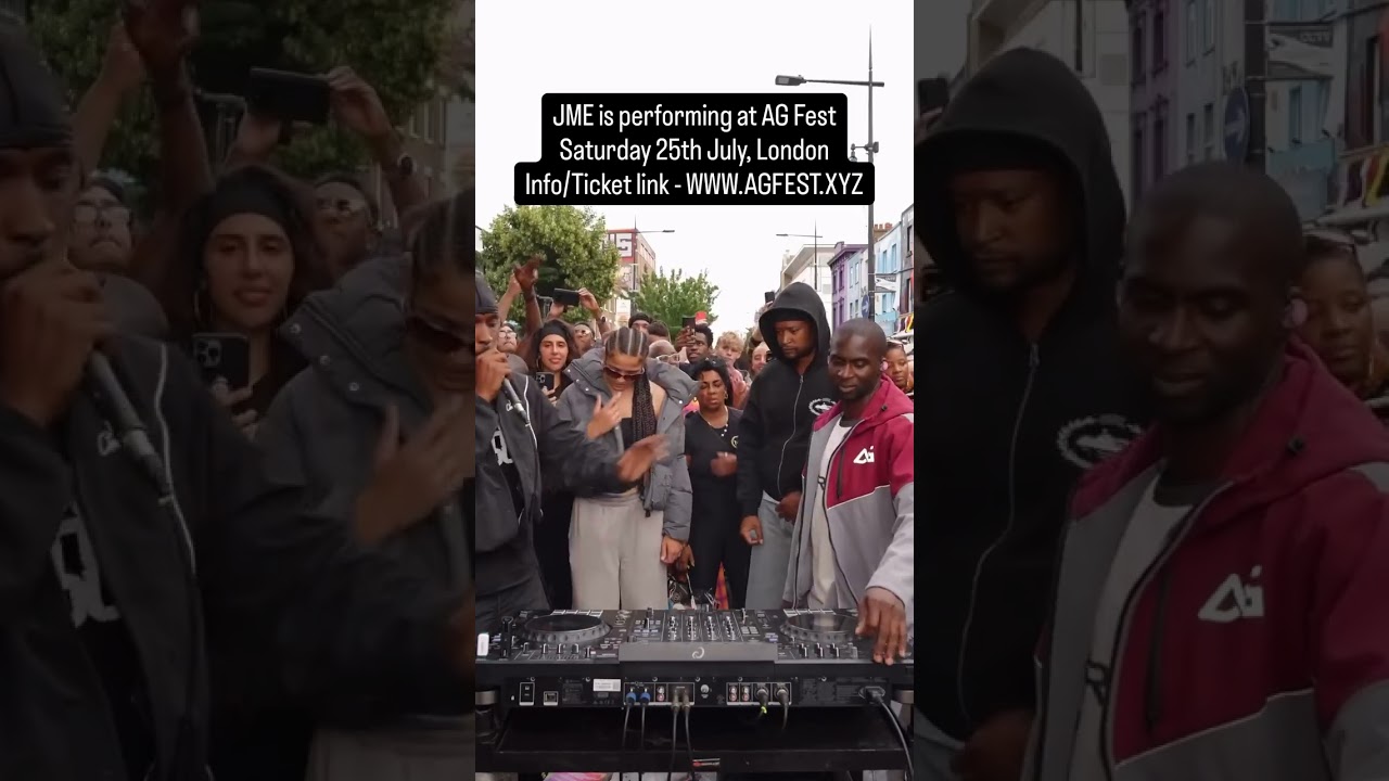 JME is performing at AG Fest Saturday 25th July, London Info/Ticket link -