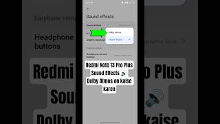 Download lagu How To Sound Effects Setting 😱 Redmi Note 13 Pro Plus Sound Effects Setting #shorts #soundeffects mp3