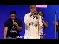 PASTOR NATHANIEL BASSEY PERFORMS DURING THE SOUND OF REVIVAL GLASGOW UK