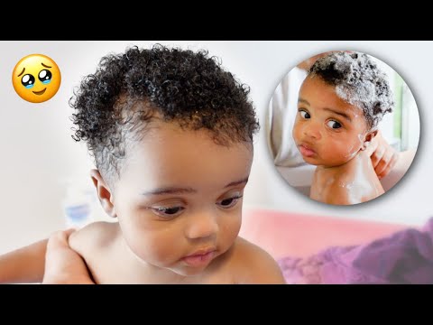 Baby curly hair care: 6-month-old's *easy* routine for...