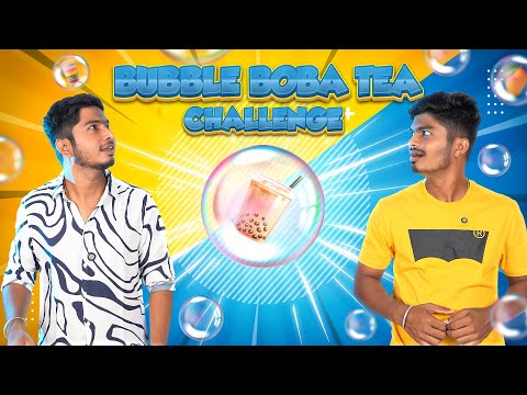 Bubble Boba Milkshake Challenge 🧋 | Subu vs Harish | Who Makes the Best Boba?! 🔥😂