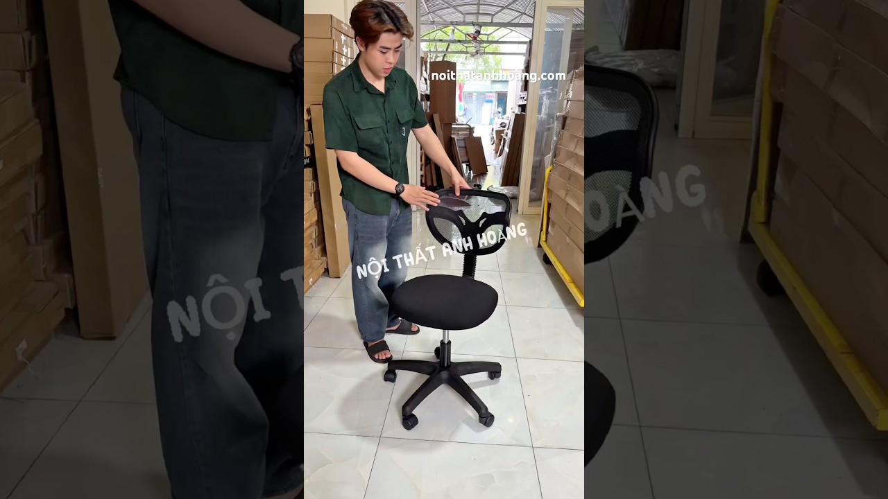 Ghế Văn Phòng ETC Grey Chân Xoay Không Tay Vịn Lưng Lưới Cao Cấp Thoáng Khí – Thoải Mái Tối Đa, Hiệu Suất Vượt Trội | ETC