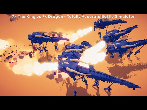 7x The King vs Every Units or Gods - Totally Accurate Battle Simulator