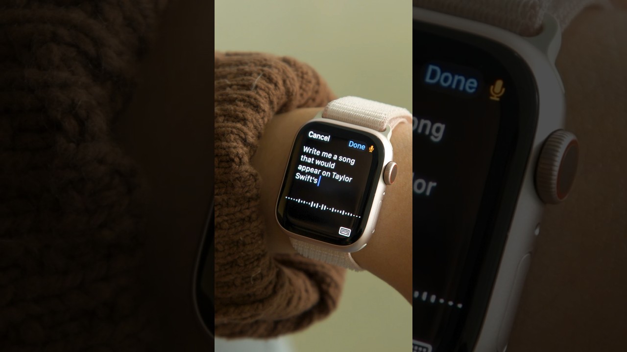 Write a Taylor Swift Song Using AI On the Apple Watch
