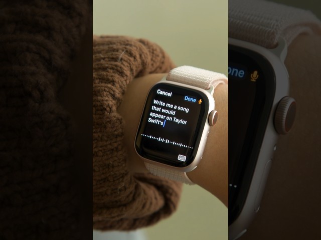 Write a Taylor Swift Song Using AI On the Apple Watch