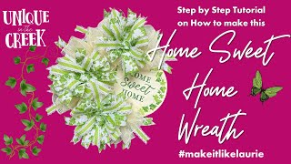 Create A Stunning Ivy Home Sweet Home Wreath With The UITC Ring Board Kit - Kit 143RI