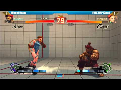 SSF4 AE2012 Miguel Ozuna vs FNEX EMP Kbrad GUTS2 Tournament