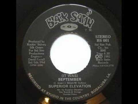 Superior Elevation - (It Was) September - Black Satin Records 1981