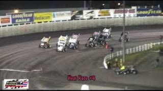 preview picture of video 'Knoxville Heat Races. IRA 410 Sprints'