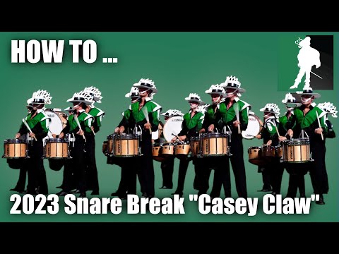 How to play Cavaliers 2023 Snare solo - Casey Claw