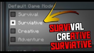 Gamemode "Surviative" with Command Blocks!! - Minecraft PE 1.7.0.2