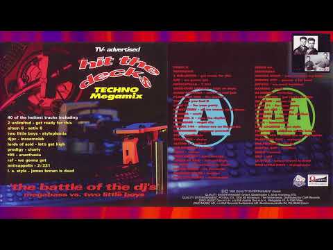 HIT THE DECKS ⚡ Techno Megamix ⚡ The Battle Of The DJ's ⚡ Megabass vs. Two Little Boys (1992) RAVE