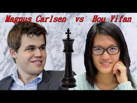 Commented Chess Games 192 - Carlsen vs. Hou Yifan - You Can't Miss a Half-Move - 2016[C42]