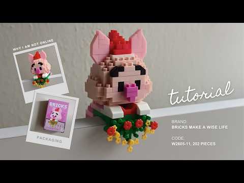 How to Build Piglet Christmas Deco for PC Bricks Make a Wise Life W2605-11 Tutorial Hang On Pendant