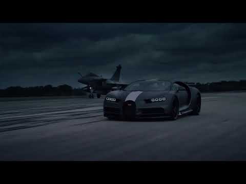 BUGATTI Chiron Sport VS  Dassault Rafale Marine jet  7227 PS let
