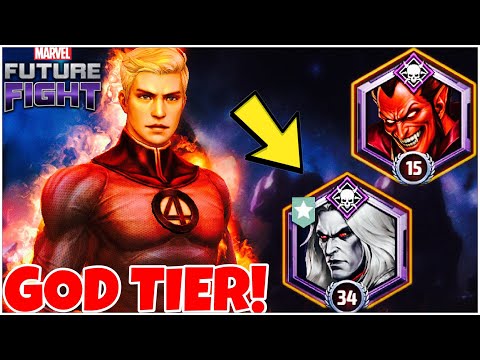 0% PIERCE HUMAN TORCH IS BEYOND GOD TIER ! DESTROYING KNULL & MEPHISTO  l Marvel Future Fight