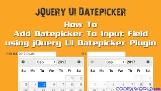 Add Datepicker to Input Field using jQuery UI